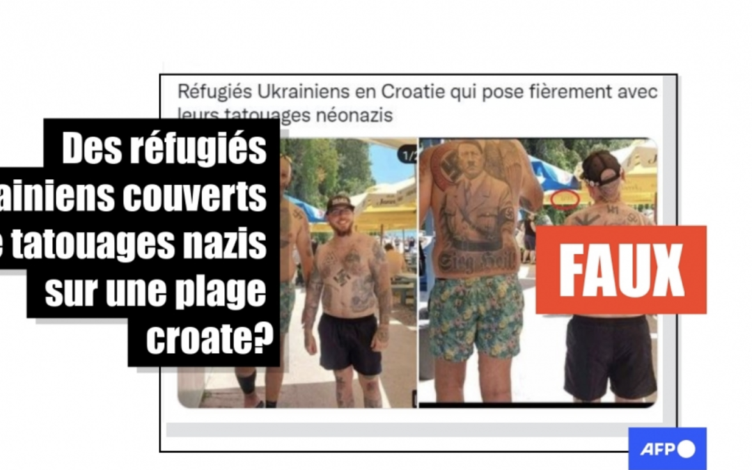 Non, ces hommes couverts de tatouages nazis en Croatie ne sont pas des Ukrainiens