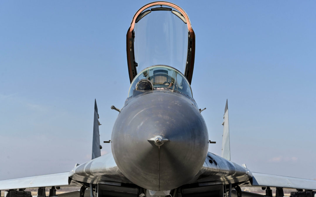 Bulgarian MiG-29 fighter jet at Graf Ignatievo air base / BTA Photo, Bryan Botev / February 2022