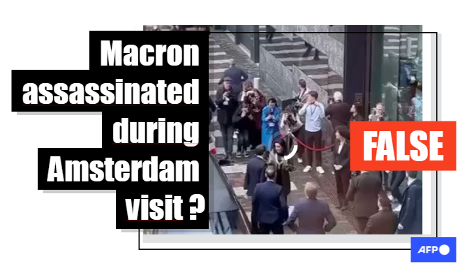 Video shows protester getting tackled, not ‘assassination attempt’ on Macron