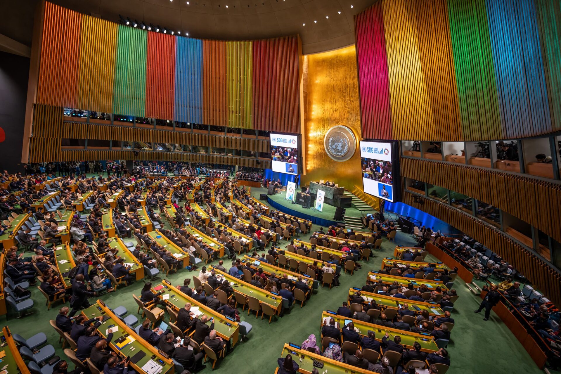 Antonio Guterres, UN Secretary-General, speaks during the United Nations Sustainable Development Goals Summit.