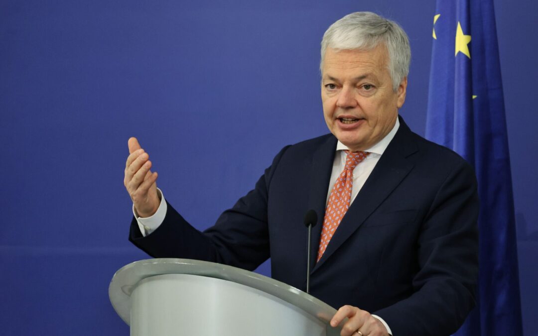 Didier Reynders in Sofia, Feb 15, 2024 Vladimir Shokov/BTA Photo