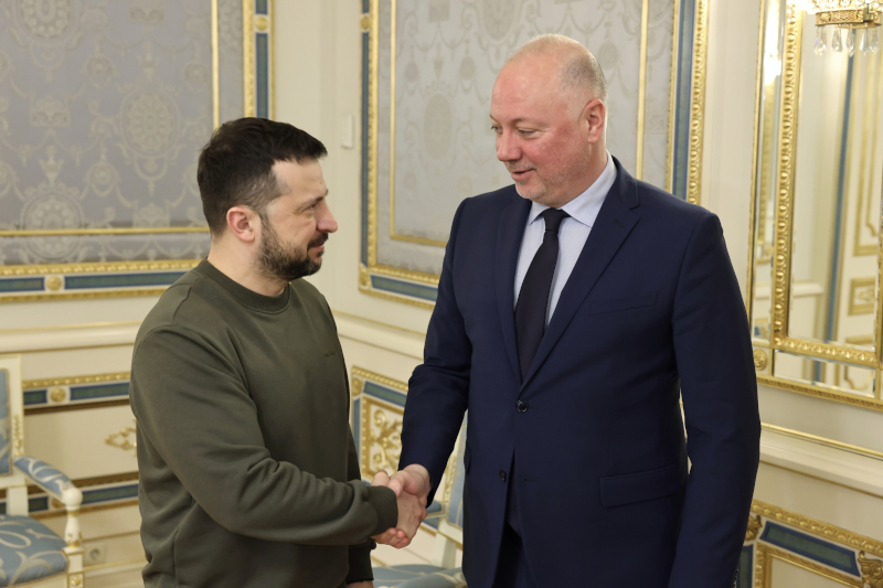 National Assembly Chair Zhelyazkov Confers with Ukrainian President Zelenskyy