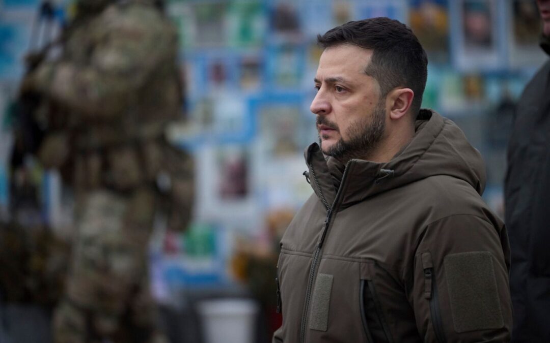 El 24 de febrero se cumple el segundo aniversario de la invasión a gran escala. El presidente ucraniano Zelensky sustituyó recientemente a gran parte de la cúpula militar. Foto: Pool /Presidencia Ucraniana/Planet Pix via ZUMA Press Wire/dpa