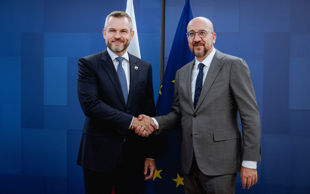 Peter Pellegrini a Charles Michel