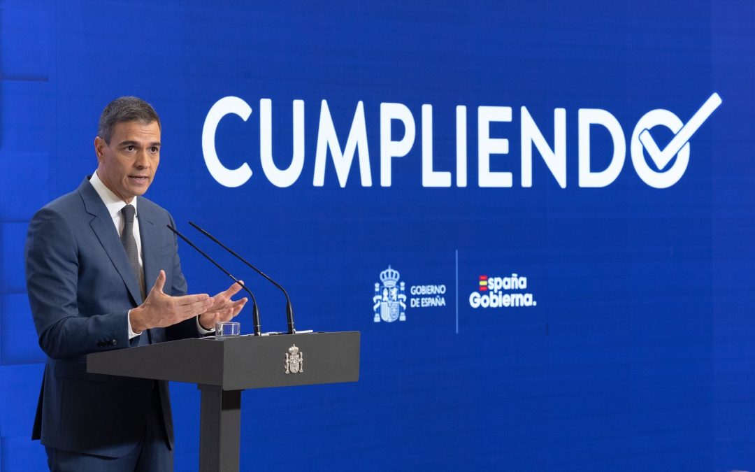 Pedro Sánchez: Spanien är det land i eurozonen som minskar klyftan mellan rika och fattiga mest