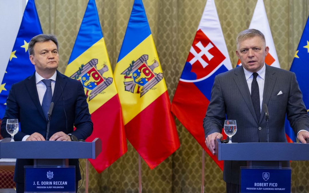 Predseda vlády SR Robert Fico prijal moldavského premiéra Dorina Receana na Úrade vlády SR