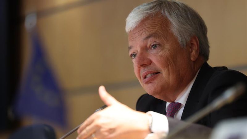 Reynders precisa que reformar la elección del CGPJ es una «recomendación», no un requisito