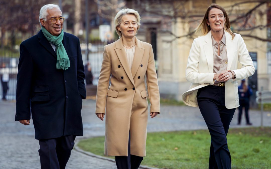 President of the European Council, António Costa; President of the European Commission, Ursula von der Leyen; President of the European Parliament, Roberta Metsola Photo: European Parliament by: European Parliament