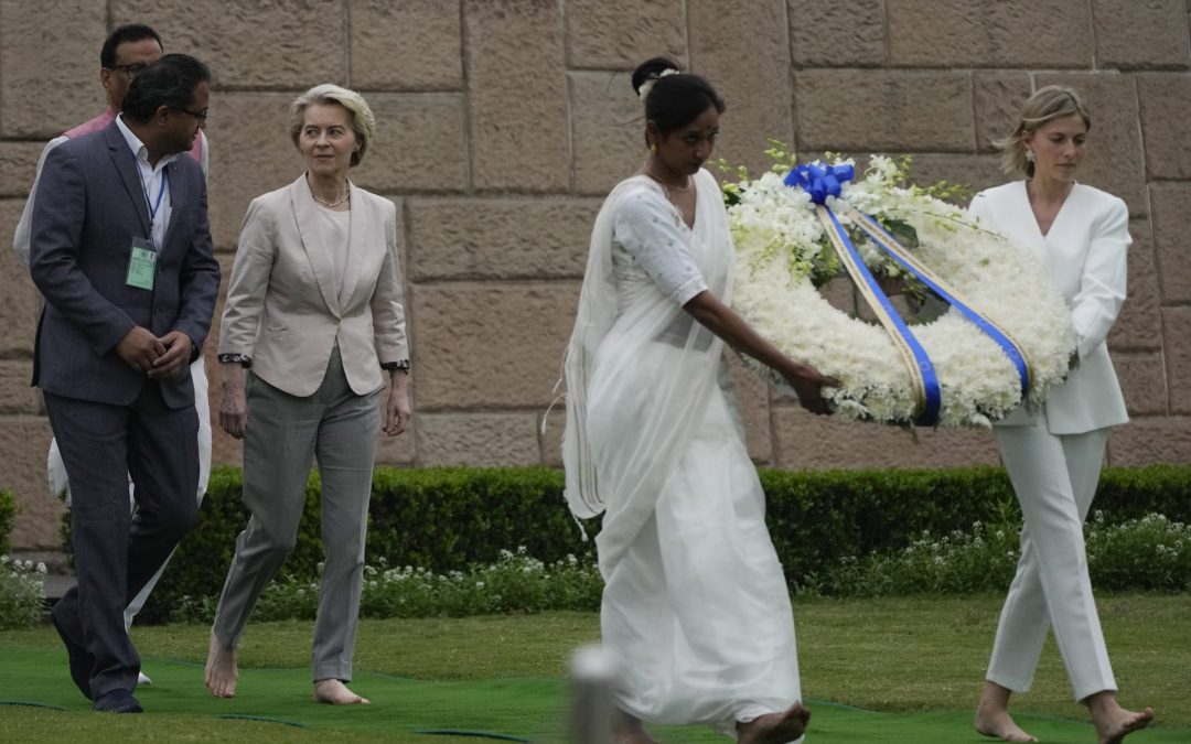 EU’s von der Leyen in India in attempt to deepen trade ties