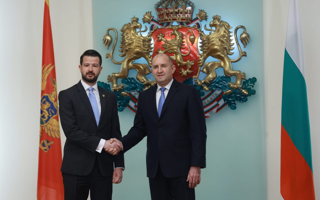 Presidents Milatovic of Monetengro (left) and Radev of Bulgaria (BTA Photo/Milena Stoykova)