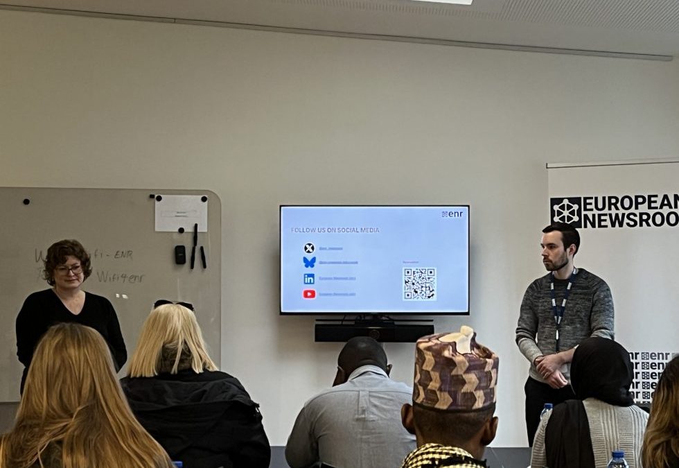 Un tercer grupo de periodistas africanos explora European Newsroom en Bruselas: se centran en la innovación y la lucha contra la desinformación