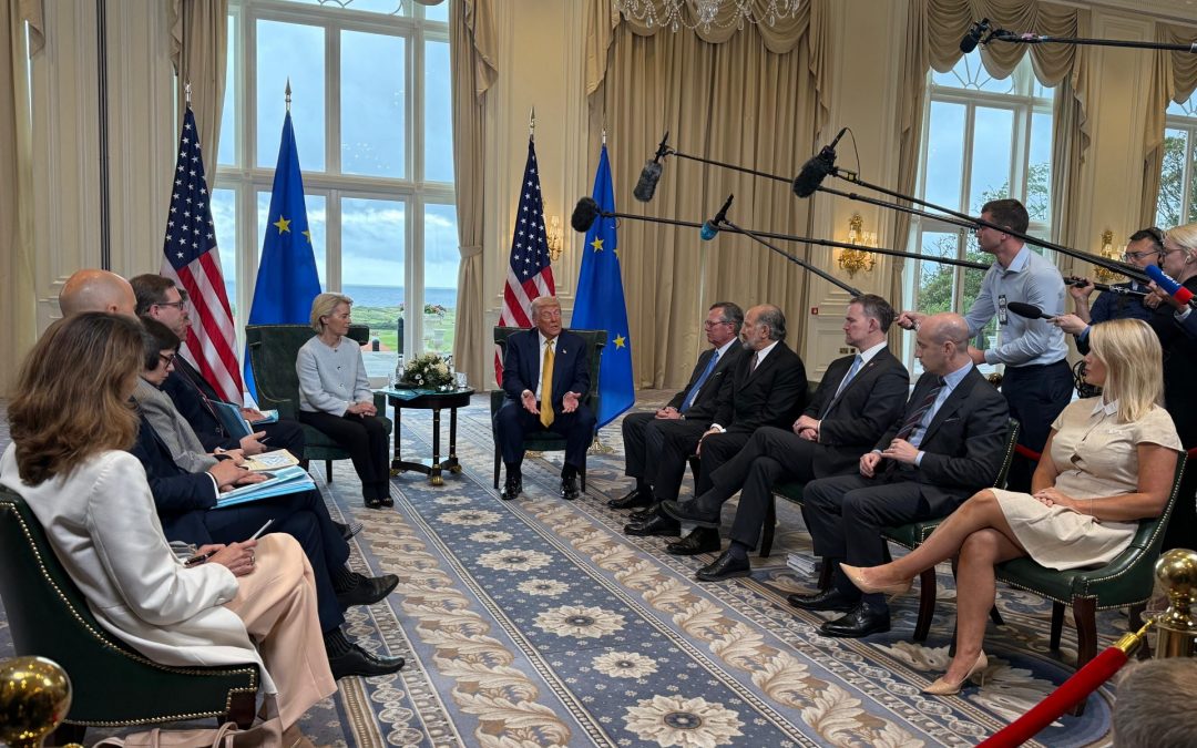 Press pool trip: enr in Scotland with Ursula von der Leyen as EU and US reach trade deal