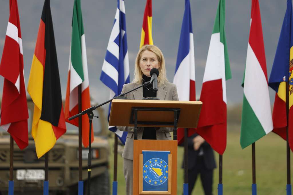 Kallas: Evropska unija neće dozvoliti sigurnosni vakum u Bosni i Hercegovini