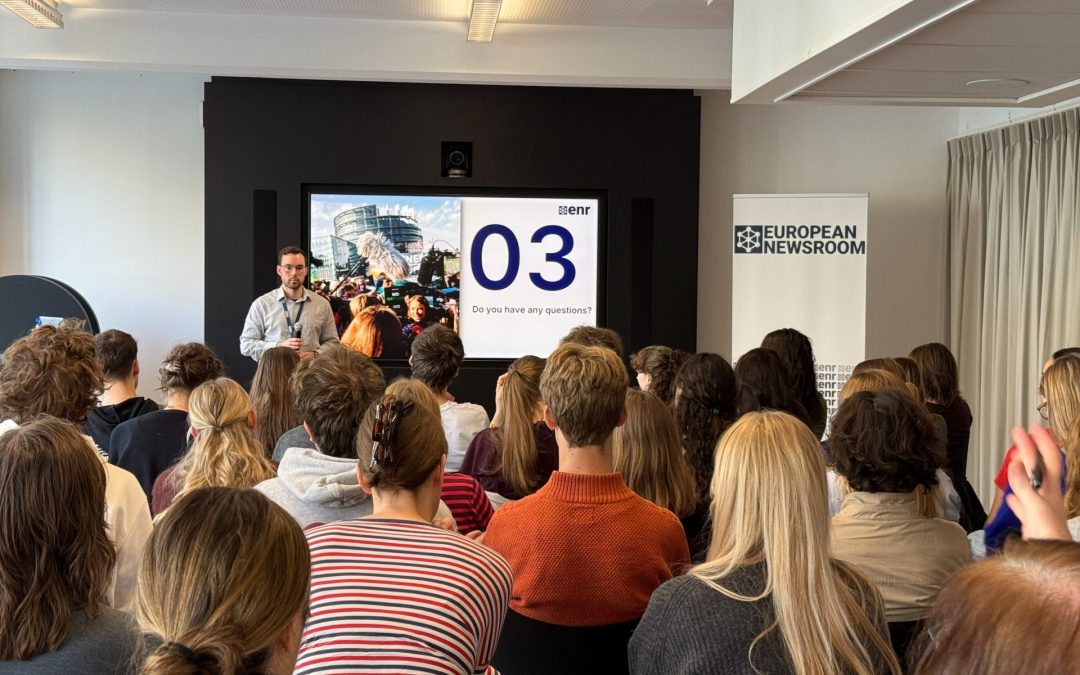 Media professionals of the future: Belgian journalism students visit the European Newsroom 