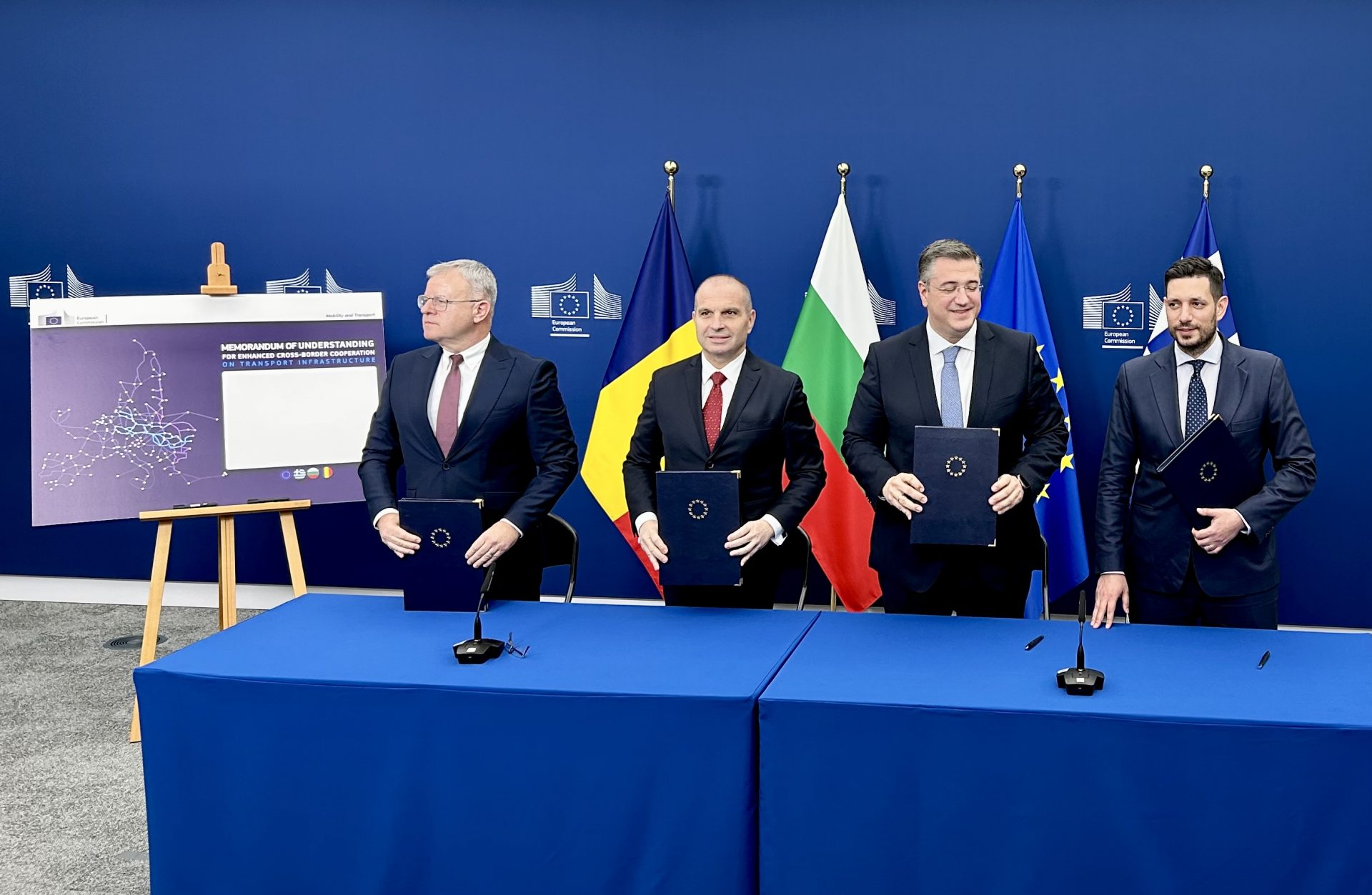 Bulgaria, Greece, Romania and EC signed a memorandum on the development of transport infrastructure between the three countries