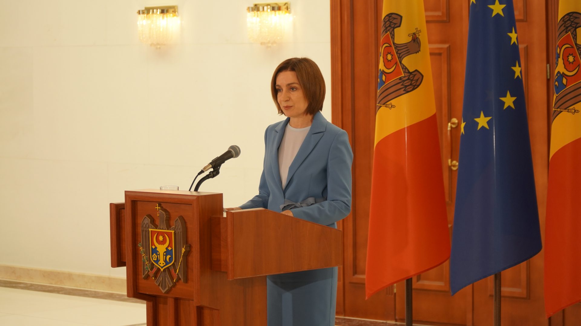 Maia Sandu anunţă prioritatea absolută a politicii interne şi externe a Republicii Moldova: Aderarea la UE